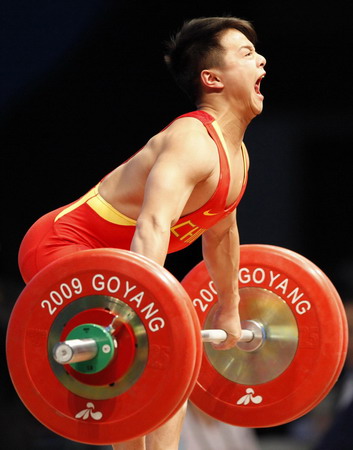 Chinese win men's 56kg weightlifting worlds