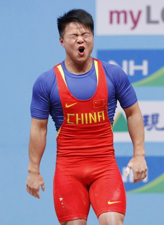 Chinese win men's 56kg weightlifting worlds