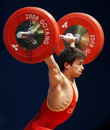 Chinese win men's 56kg weightlifting worlds