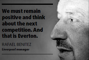 Benitez tries to stay positive