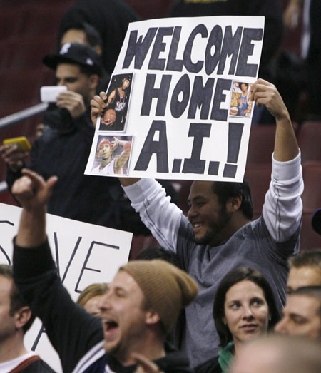Nuggets spoils AI's return to Philly with 93-83 win