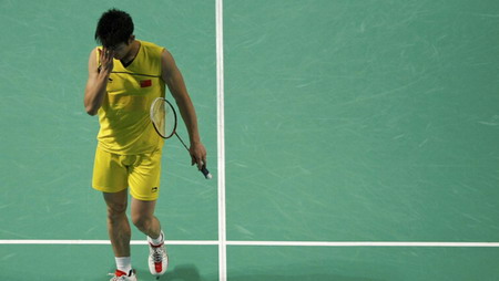 China's Lin Dan upset at East Asian Games