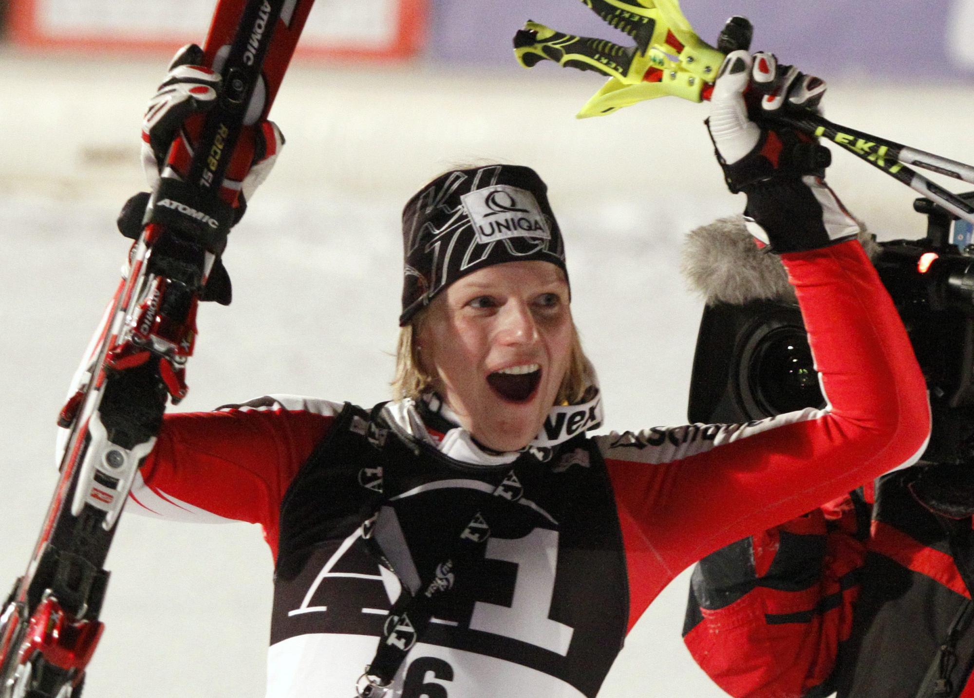 Women's slalom world cup in Flachau