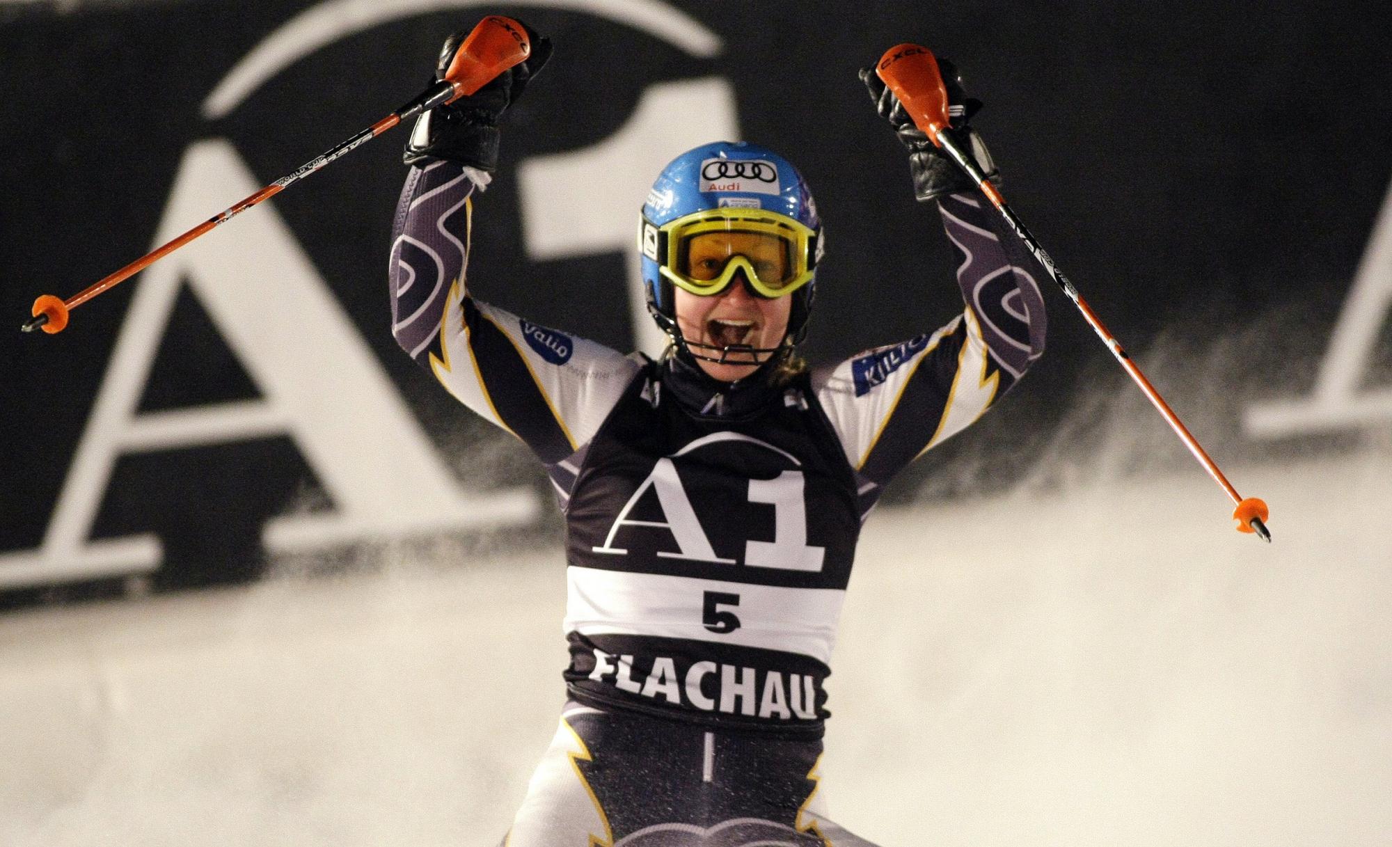 Women's slalom world cup in Flachau