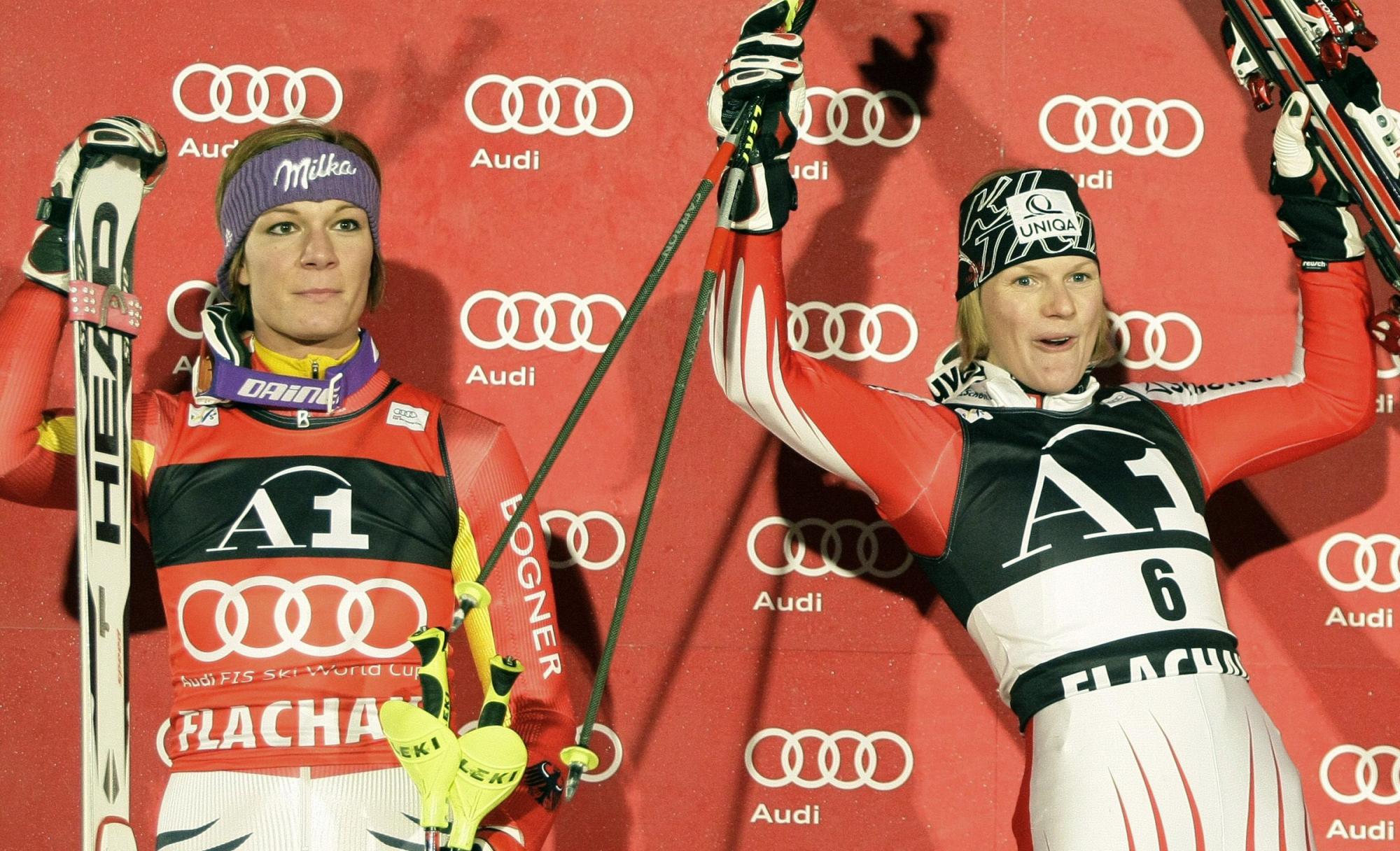 Women's slalom world cup in Flachau
