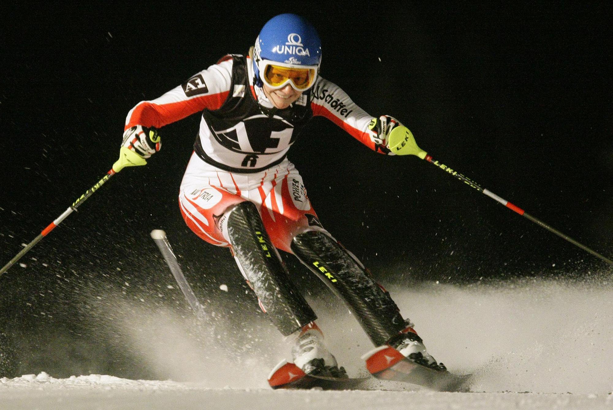 Women's slalom world cup in Flachau