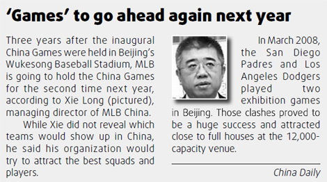 MLB remains upbeat on China project