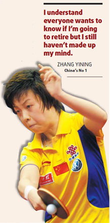 'Ping-pong diva' keeps fans, media guessing