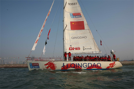 Qingdao finishes third in Round 6 of Clipper World Yacht Race
