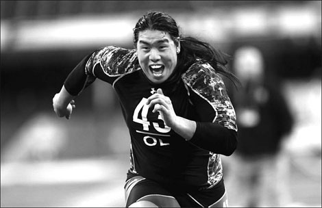 ed wang, first nfl chinese player