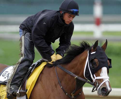 Horses gear up before Kentucky Derby