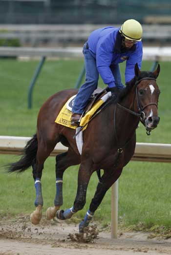 Horses gear up before Kentucky Derby