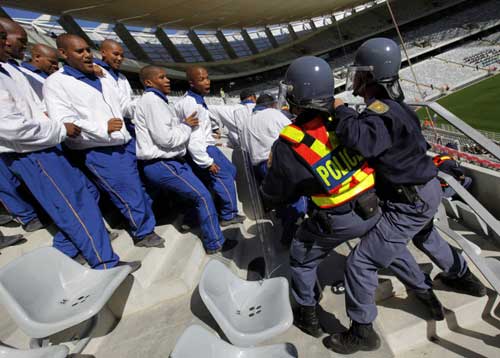 South African police beef up before World Cup