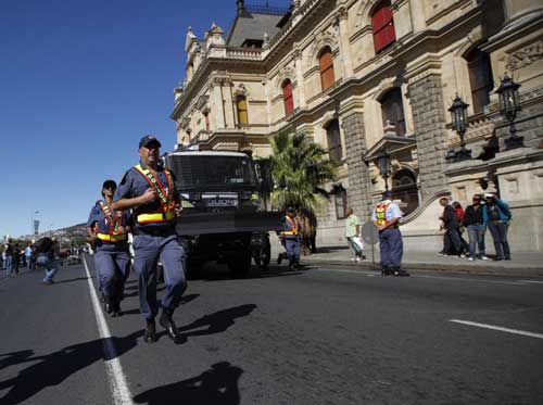 South African police beef up before World Cup