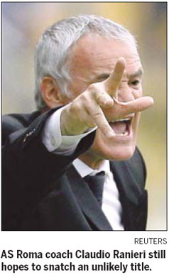 Ranieri still gunning for 'stratospheric' Inter