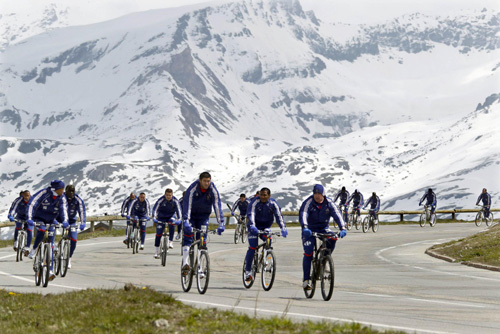 French soccer team trained for WC in Alps resort
