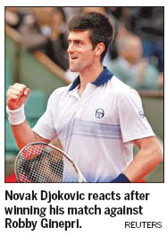 Djokovic romps past Ginepri, faces Melzer