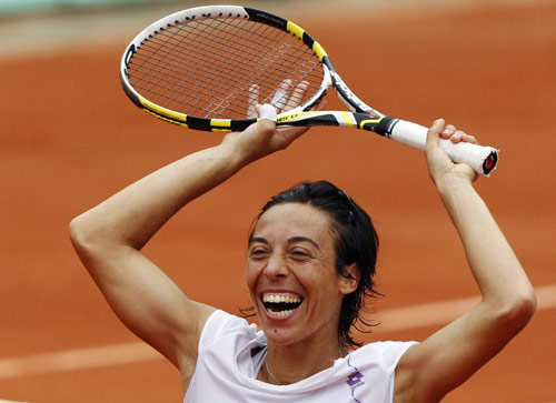 Victorious Schiavone achieves first for Italy