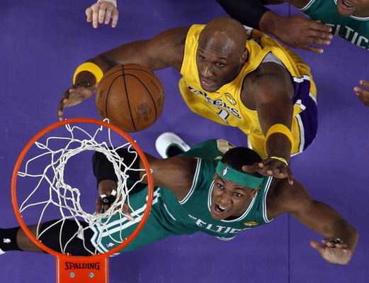 Tough Lakers beat Boston 102-89 in finals opener