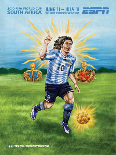 ESPN World Cup posters for 32 teams