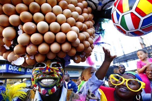 Fans parade in support of 'Bafana Bafana'