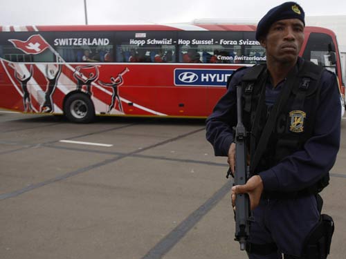 South Africa pledges safety as 3 held for robbing