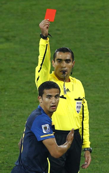Germany beats 10-man Australia 4-0