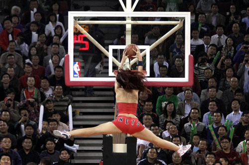 Yao plays 19 mins as Rockets beat Nets in NBA China Games
