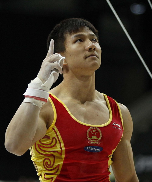 Chinese men's team triumphs at gymnastics worlds