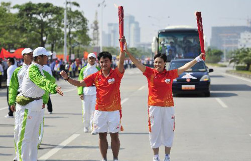 Torch relay for Asian Games continues in Guangdong