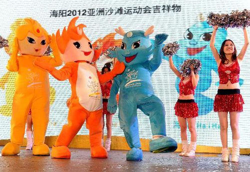 Mascots for 3rd Asian Beach Games unveiled