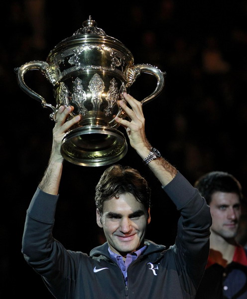 Federer beats Djokovic to win Swiss Indoors title