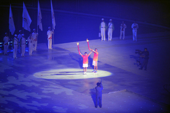 Asian Games' main cauldron lit