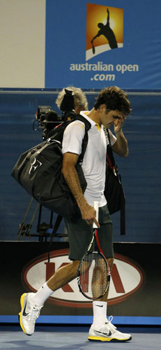 Roger Federer crashed out of Australian Open