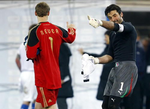 Germany ties 1-1 with Italy in friendly soccer match