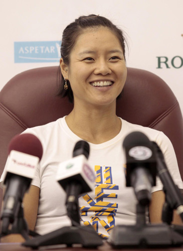 Stars attending WTA Qatar Ladies Open leave handprints