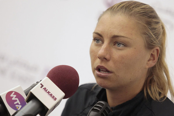 Stars attending WTA Qatar Ladies Open leave handprints