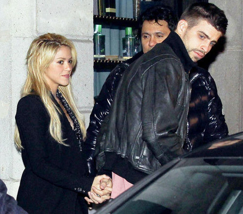Shakira Pique spotted holding hands in Spain