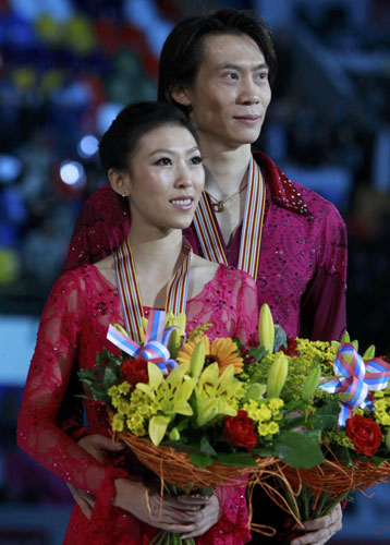 China's pair skaters win bronze in Figure Skating Worlds
