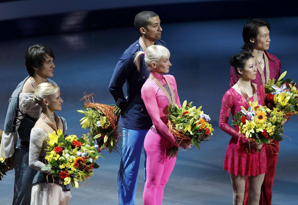 China's pair skaters win bronze in Figure Skating Worlds