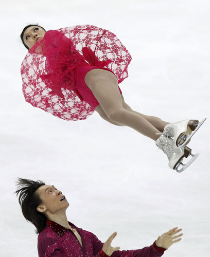 China's pair skaters win bronze in Figure Skating Worlds