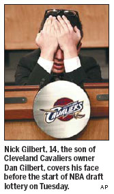 Cavs claim top pick in lottery