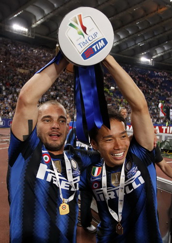 Nagatomo dedicates Inter cup win to quake victims