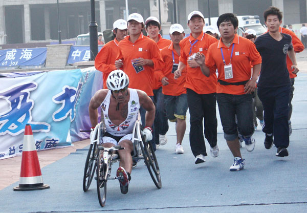 French paratriathlete completes race in 9 hours