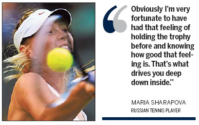 Sharapova keen to recapture glory days at Wimbledon