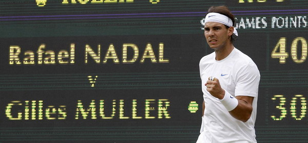 Nadal beats Muller in 3 sets to reach 4th round