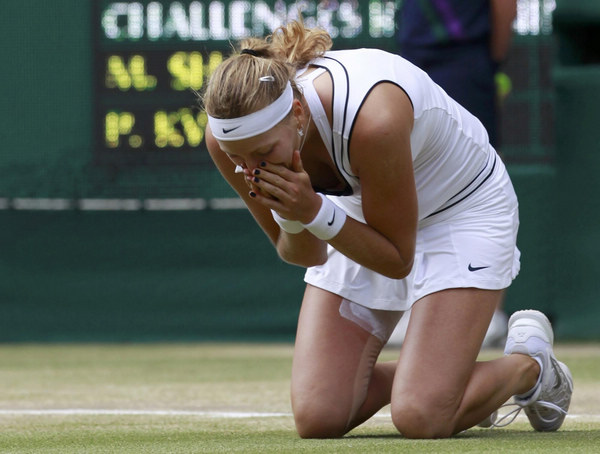 Kvitova wins Wimbledon women's singles title