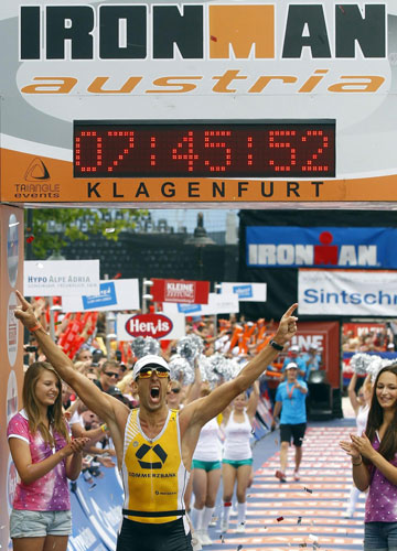 Belgian man takes triathlon title in Austria