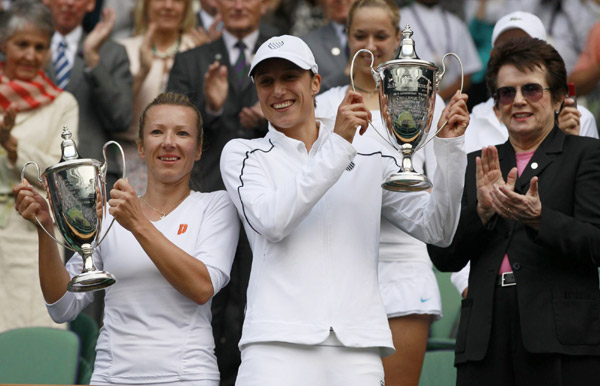 Czechs celebrate Wimbledon hat-trick after mixed success