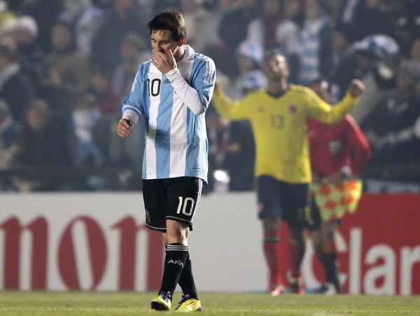 Messi not himself for floundering Argentina